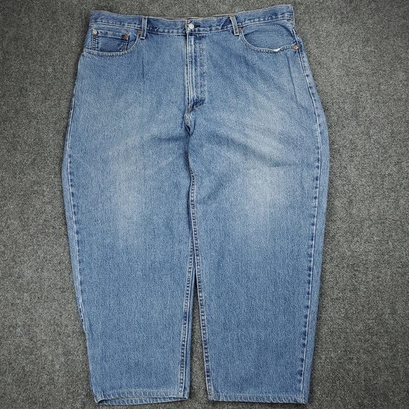 Levis 560 Loose Comfort Fit Jeans Mens 46x30 Light Wash Blue Relaxed Tapered Y2K - Picture 1 of 13